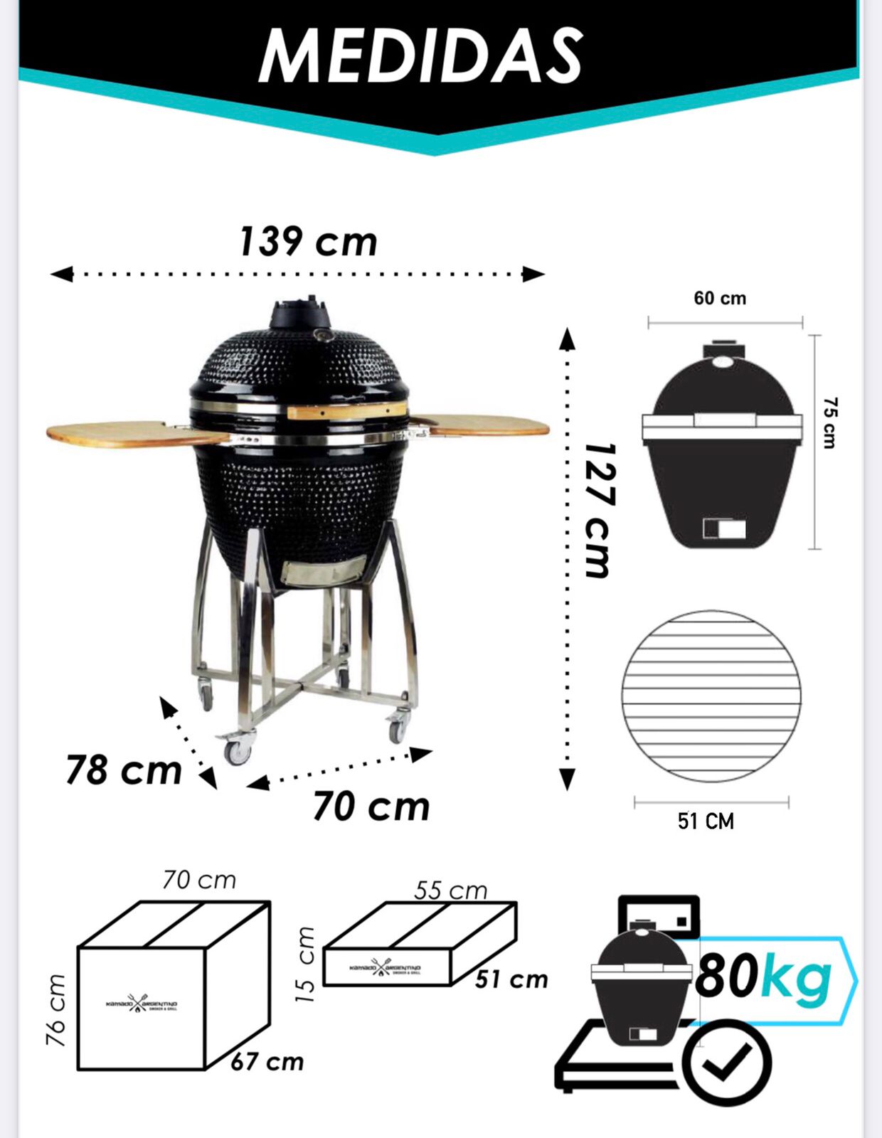 KAMADO especificaciones